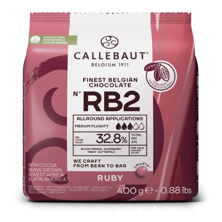 Callebaut Belgian Ruby 2 Chocolate 400g