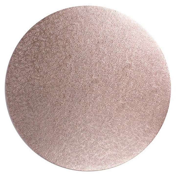 10'' (254mm) Cake Board Round Rose Gold Fern