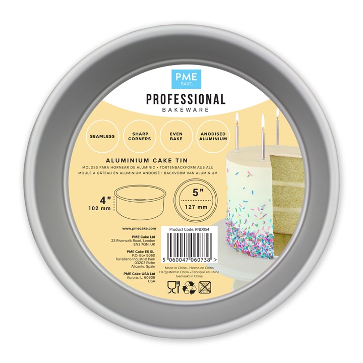 Round Cake Tin 5'' x 4'' (127mm x 101mm)