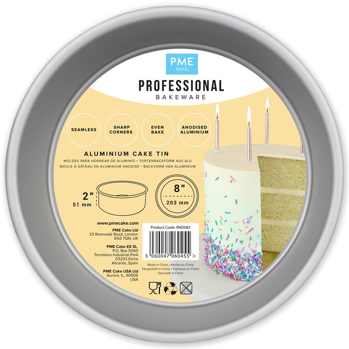 Round Cake Tin 8'' x 2'' (203mm x 50mm)