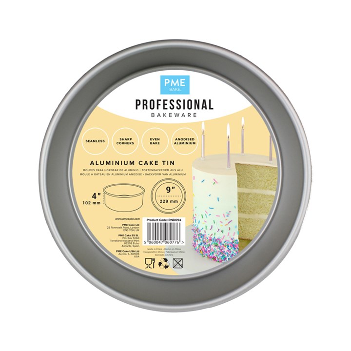 Round Cake Tin 9'' x 4'' (228mm x 101mm)