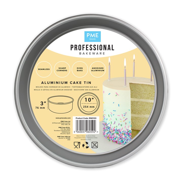 PME Seamless Professional Bakeware - Circle 254mm (10'')