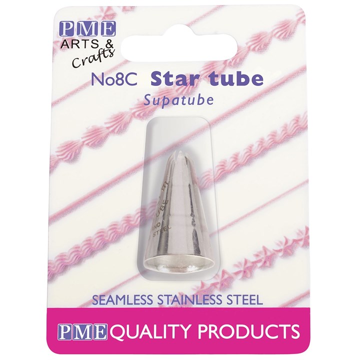 PME Supatubes Seamless Stainless Steel Icing Tube - ST8