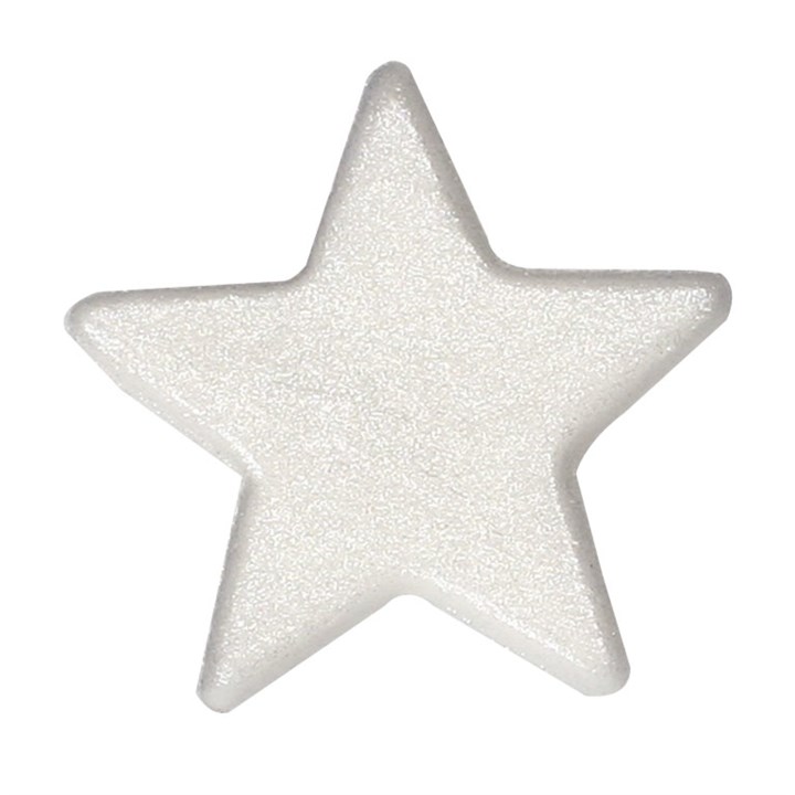 Silver Lustre Sugar Star