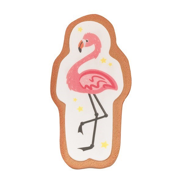 Sugar Flamingo Gingerbread Plaque - Boxed 60