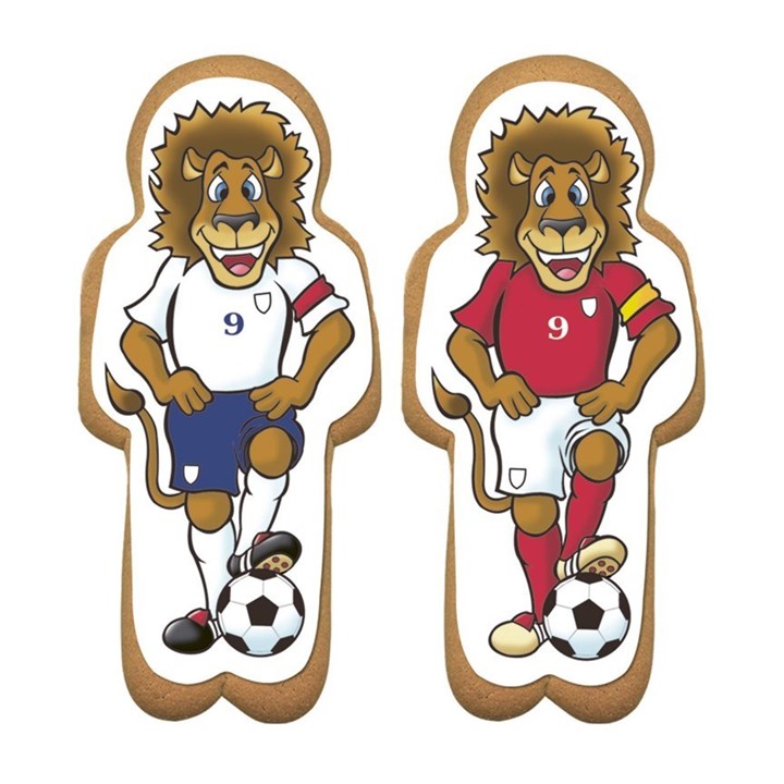 Gingerbread Footballing Lion Sugar Plaques