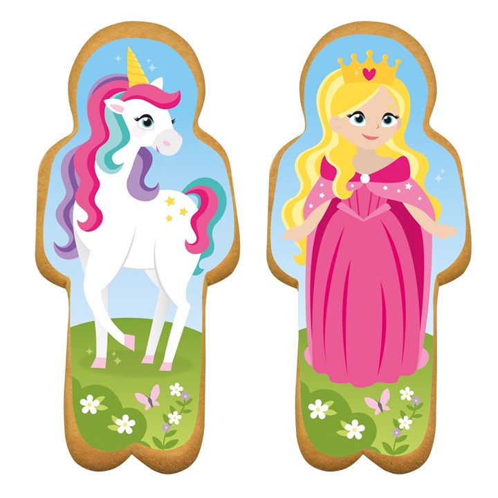 Unicorn & Princess Gingerbread Sugar Plaques