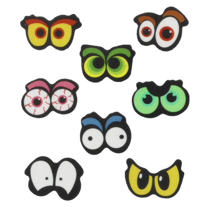Assorted Spooky Eyes Sugar Decorations