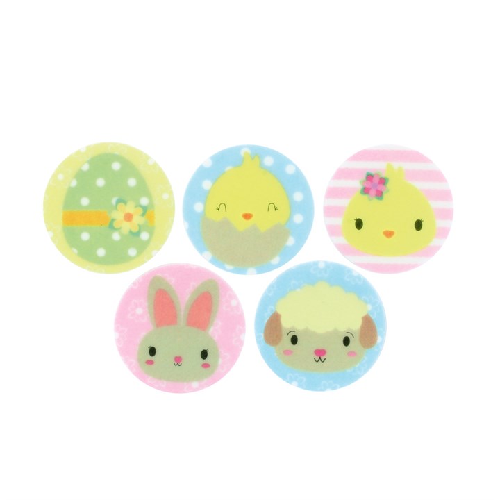 Cute Easter Sugar Plaques - 50mm