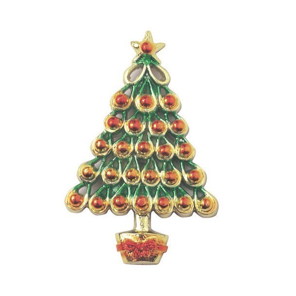 Plastic Half Relief Christmas Tree