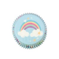 25 Baked with Love Unicorn Foil Baking Cases - single