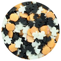 Purple Cupcakes - Pumpkin, Bat & Ghost Sprinkle Mix - 1kg