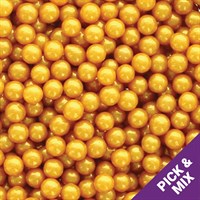 500g Culpitt Select Edible Pearls 4mm - Gold