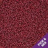 500g Culpitt Select Edible Pearls 2mm - Dark Red
