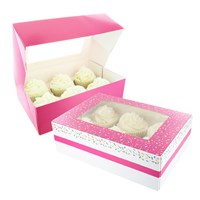 Baked With Love 6/12 Cupcake Box - Pink Sprinkles Twin Pack (2's)