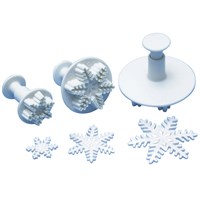 PME 3 Set Snowflake Plunger Cutters