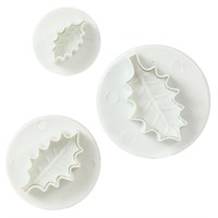 Cake Star Single Holly Leaf Plunger Cutter