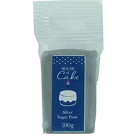 House of Cake Metallic Silver Sugar Paste 100g