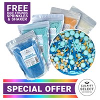 Culpitt Select Party Cake Sprinkles Bundle - Blue & Orange