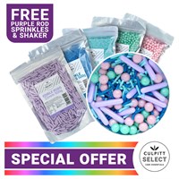 Culpitt Select Party Cake Sprinkles Mix Lilac & Blue