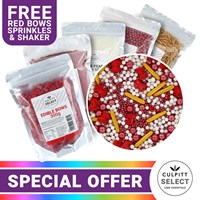 Culpitt Select Christmas Sprinkle Bundle - Includes FREE Bows & Shaker!