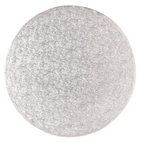 5mm Thick Round Silver Cake Board 10