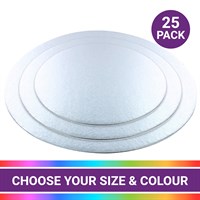 Culpitt Double Thick Cake Cards Round - 25 pack