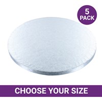 Culpitt Individually Wrapped Cake Drum Round - 5 pack