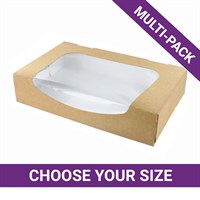 Kraft Brown Window Pop-Up Boxes