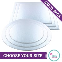 Doric Cut Edge Cards, Silver, Pack of 50