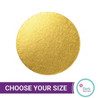 Doric Round Hardboard Cards, Gold, Pack of 10