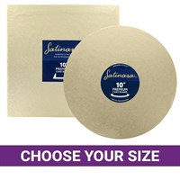 Satinara Pale Gold Round & Square Cake Boards - Singles