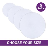 White Masonite Cake Boards Packs of 5