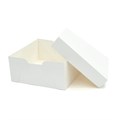 13" Standard White Cake Box & Lid - Single
