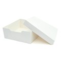 16'' Standard White Cake Box & Lid - Single