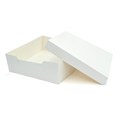 18'' Standard White Cake Box & Lid - Single