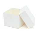 6" Standard White Cake Box & Lid - Single