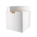 12 x 12 x 12" Tall White Cake Box & Lid - Single