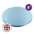 Culpitt Premium 8'' Round Light Blue Cake Board