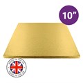 Culpitt Premium 10'' Square Gold Cake Board