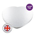 Culpitt Premium 12'' Heart Silver Cake Board