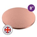 Culpitt Premium 8'' Round Rose Gold Cake Board