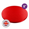 Culpitt Premium 8'' Round Red Cake Board