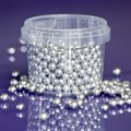 Purple Cupcakes 6mm Pearls Silver 100g