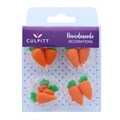 12 Sugar Carrot Decorations