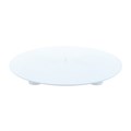 7" Round White Separator Plate