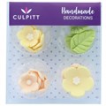 Culpitt Lemon Flower and Leaves - 16 pieces-single