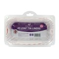 40 2lb Loaf Liners - Red Stripe
