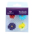 Assorted Daisy Collection Sugar Decorations - 12 pack