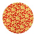 10" Double Thick Round Red Holly Cake Card 5PK